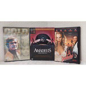 Amadeus - Director's Cut (1984), LA Confidential (1997), Gold (2000) DVD Lot